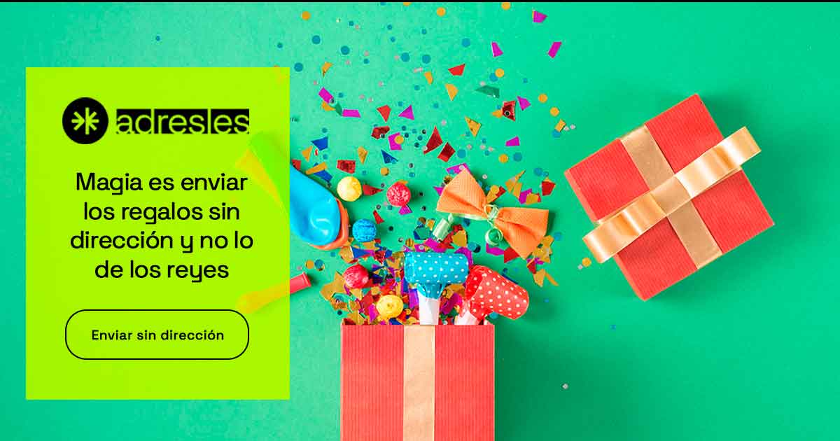 Magia es enviar los regalos sin dirección y no lo de los reyes