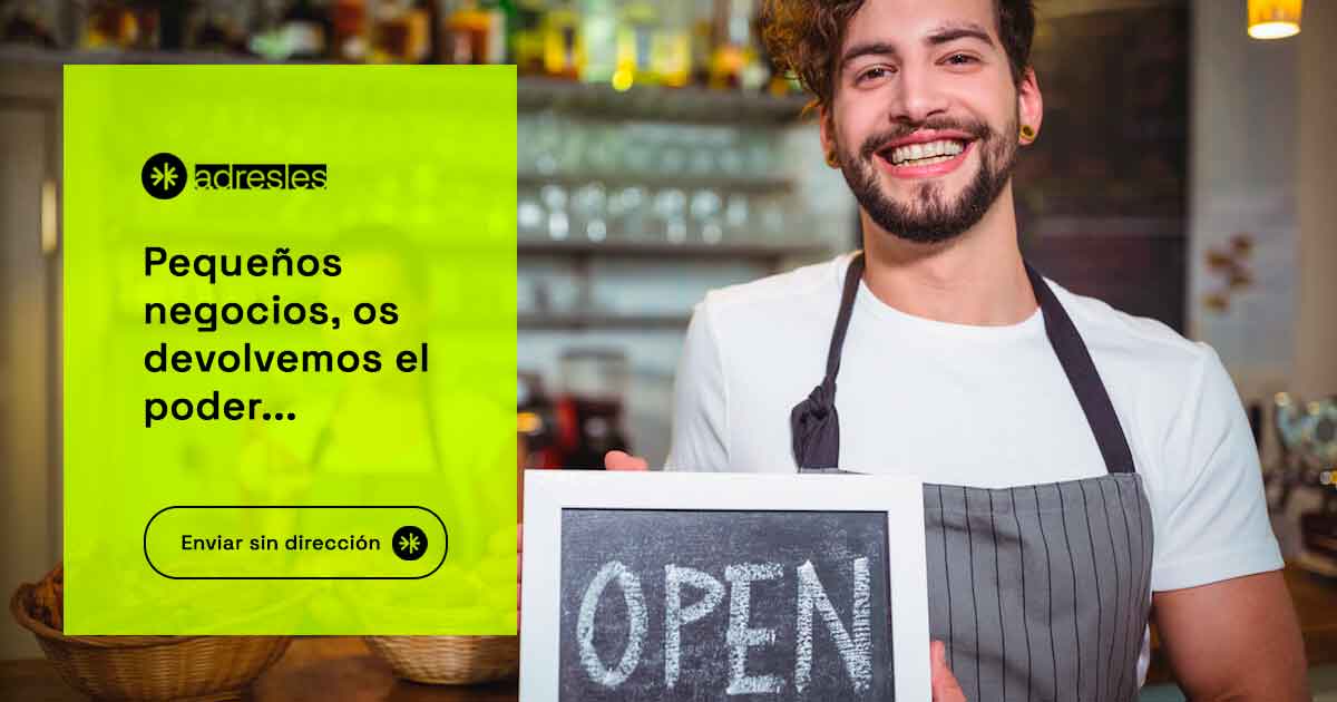 poder adresles devuelve el poder al pequeño negocio con sus envíos